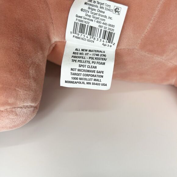 Pillowfort Unicorn 3 Lb Weighted Plush Stuffed Throw Pillow Pegasus Pink 20” NWT - Picture 12 of 12